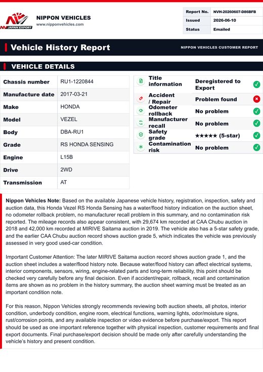 Report summary